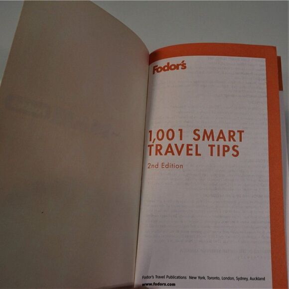 Fodors 1001 Smart Travel Tips 2nd Edition Save Money Stay Safe Travel Smart - Picture 6 of 10
